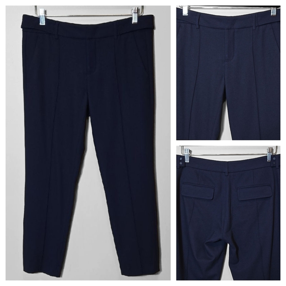 Vince Pants - Vince Navy Wool Blend Crop Trouser Pant Size 6 Coastal Workwear